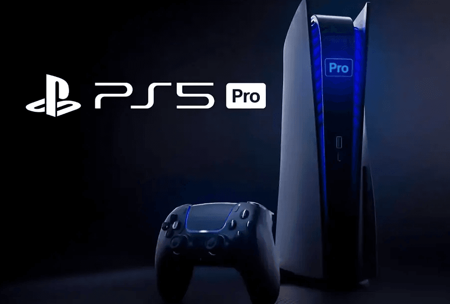 Imagem do novo console PlayStation 5 Pro